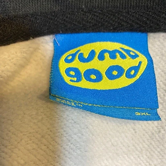 Charmed Women's Black Crewneck Sweater with Blue Stud Accent - Picture 2 of 5